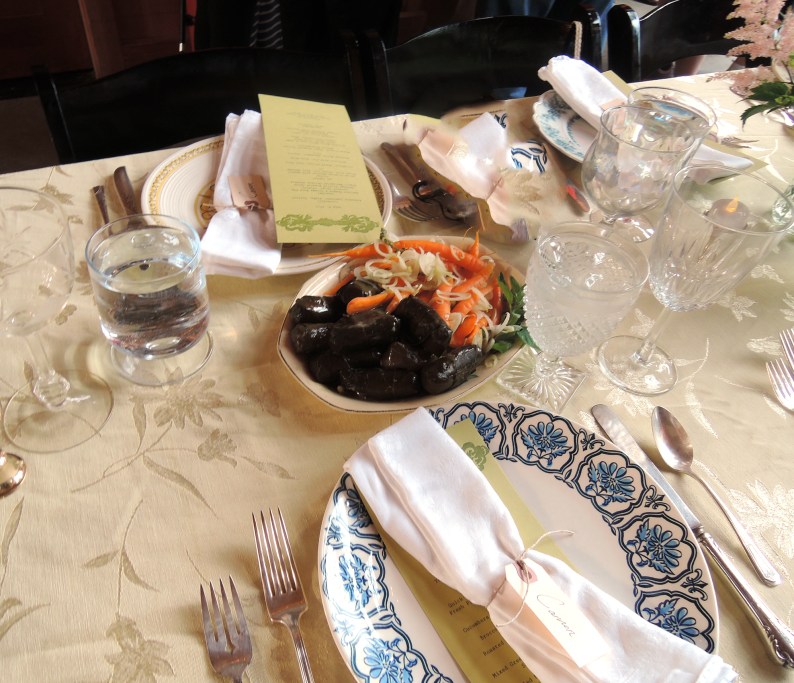 At table at Turner Farm supper